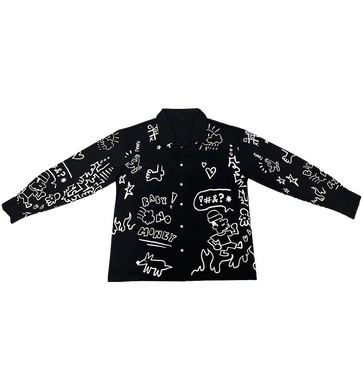 BBNO$ All Over Print Button Up