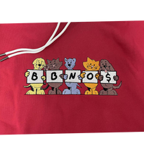 Load image into Gallery viewer, BBNO$ Embroidered Pet Color Block Hoodie