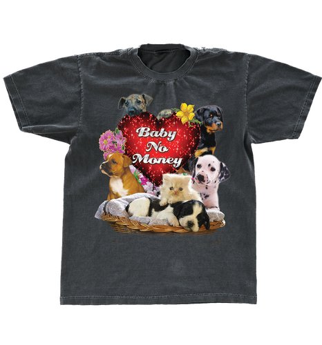 Vintage Black Puppy Tee