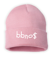 Load image into Gallery viewer, Pink Beanie with Embroidered Font